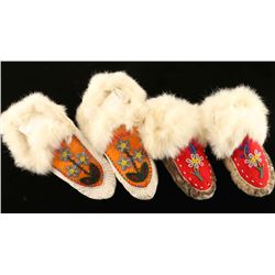 2 Pairs Northwest Coast Moccasins