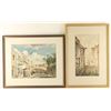 Image 1 : Lot of 2 Original Watercolors on Paper