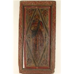Mexican Wood Panel with Icon