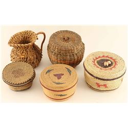 Lot of 5 Native Baskets