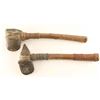 Image 2 : 2 Ax Heads on wooden sticks