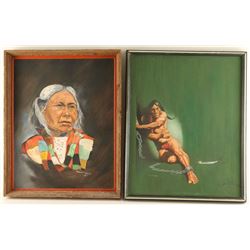 Two Original Oils on Canvas