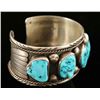 Image 2 : 5 Stone Turquoise Nugget Cuff