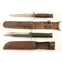 Lot of 2 U.S. Fighting Knives