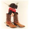 Image 1 : Pair of Justin Snakeskin boots