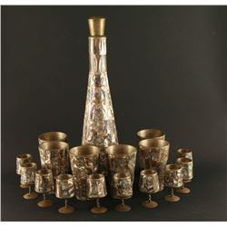 Abalone on Copper Tequila Set