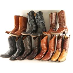 Seven Pairs of Cowboy Boots