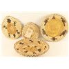 Image 1 : Lot of 4 Papago Basketry Trays