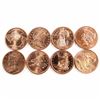 Image 1 : Lot of 8x Different Zombucks Design .999 Fine Copper Rounds. 8pcs (Tax Exempt)