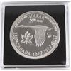 Image 1 : 1867-1967-2017 Leaf & Anchor Counter-Stamped Silver Dollar Commemorating the 150th Anniversary of Ca