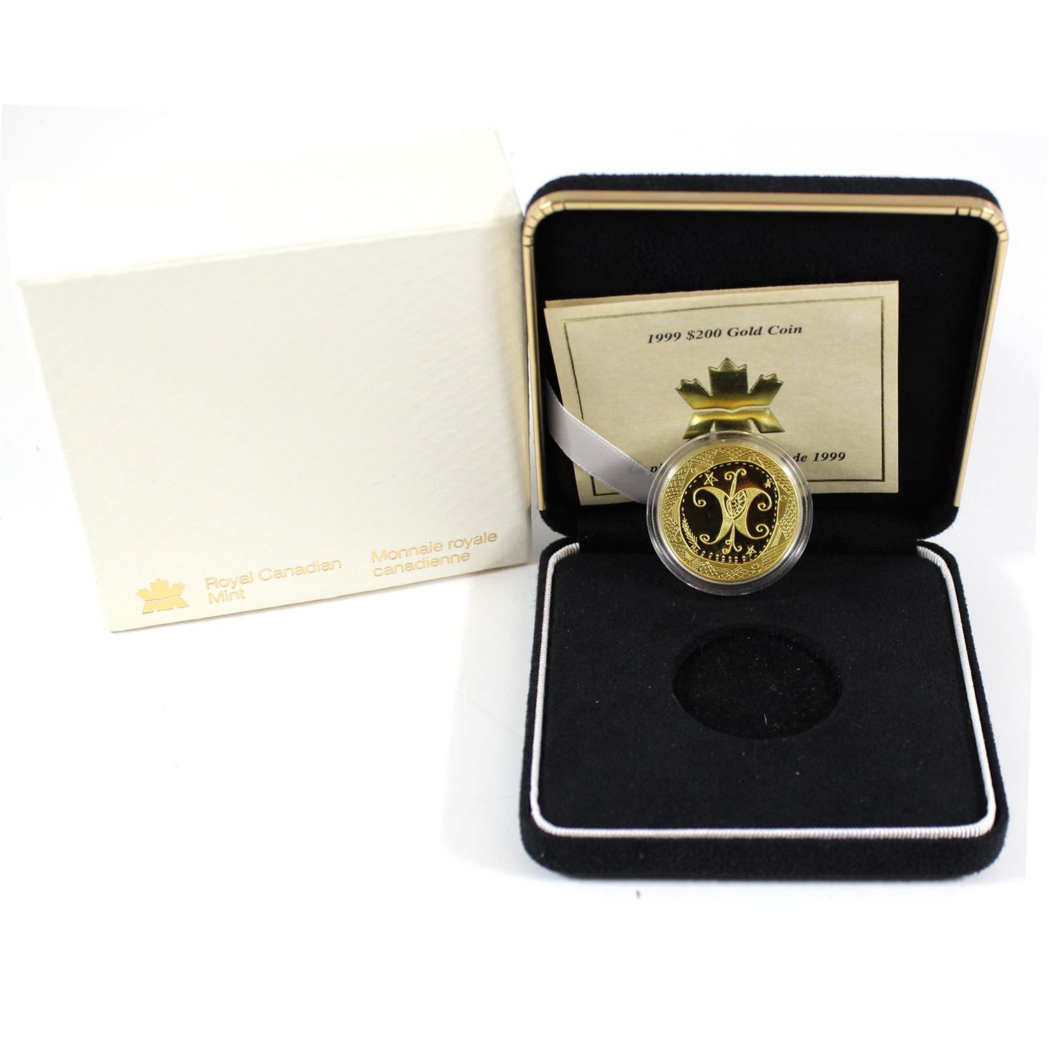 1999 Canada 200 Mikmaq Butterfly 22K Gold Coin. The third in the fourcoin series, this coin depict 1999 Canada 200 Mikmaq Butterfly 22K Gold Coin. The third in the fourcoin series, this coin depict