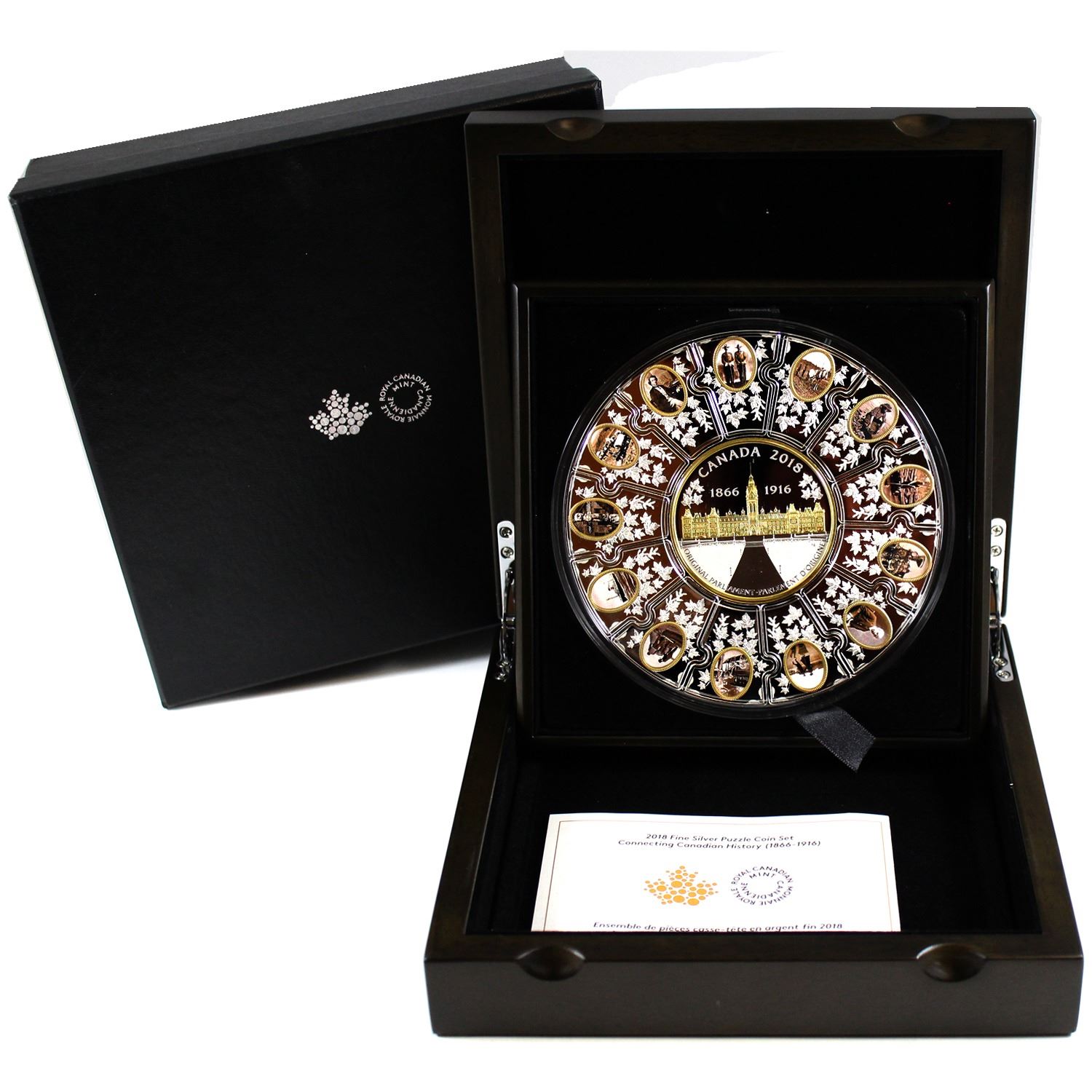 2018 Connecting Canadian History Puzzle Coin Fine Silver Set (Tax Exempt)