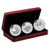 Image 1 : 2013 Canada $20 Birth of the Royal Baby Silver 3-Coin Fine Silver Set (Tax Exempt). Light wear to ou