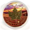 Image 1 : 2017 Canada 1oz Fine Silver Maple with Gilded Desert Design (Tax Exempt)