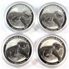 Image 1 : 4x 2012 Australia 1oz Fine Silver Koalas (Tax Exempt). 4pcs.