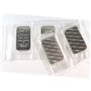 Image 1 : Original Strip of Johnson Matthey 1oz Fine Silver Bars 'B' Series (Tax Exempt). 5pcs.