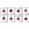 Image 1 : Estate lot 1929-2004 United States Counter Stamp 1-cent Collection. You will receive 8 coins in this