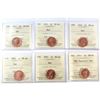 Image 1 : 2001-2012 Canada 1-cent ICCS Certified MS-66 Red. You will receive 2001, 2003, 2004, 2005, 2007, & 2