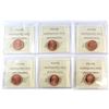 Image 2 : 2001-2012 Canada 1-cent ICCS Certified MS-66 Red. You will receive 2001, 2003, 2004, 2005, 2007, & 2