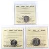 Image 1 : 2007 Canada 5-cent, 2004P Canada 10-cent, & 2006P 10-cent ICCS Certified MS-66. 3pcs.