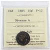 Image 1 : 10-cent 1885 Obverse 4 ICCS Certified F-12