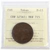 Image 1 : CH# LC5A1, Banque Du Peuple Montreal, Un Sou (Open Wreath, Large Bow, Reeded) ICCS Certified F-15