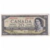 Image 1 : 1954 $20 BC-33a, Bank of Canada, Coyne-Towers, Devil's Face, A/E Prefix, VF (Writing)