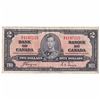 Image 1 : 1937 $2 BC-22c, Bank of Canada, Coyne-Towers, B/R Prefix, VF (damaged)