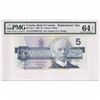 Image 1 : 1986 $5 BC-56eA, Bank of Canada, Knight-Dodge, Printer CBNC, GP Prefix PMG Certified CUNC-64 EPQ