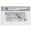 Image 2 : 1986 $5 BC-56eA, Bank of Canada, Knight-Dodge, Printer CBNC, GP Prefix PMG Certified CUNC-64 EPQ