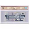 Image 2 : 1986 $5 BC-56aA, Bank of Canada, Crow-Bouey, Yellow Back Position Number, ENX Replacement, BCS Certi