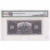 Image 2 : 1937 $10 BC-24b, Bank of Canada, Gordon-Towers, Printer BABN, XD Prefix PMG Certified CUNC-58 EPQ