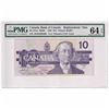 Image 1 : 1989 $10 BC-57aA RD9b, Bank of Canada, Thiessen-Crow, Printer: BABN, ADX Replacement PMG Certified C
