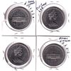 Image 2 : Estate Lot of 4x 1973 Canada Nickel Dollars with Die Crack Errors. 4pcs