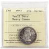 Image 1 : 1953 Canada 25-cent Small Date ICCS Certified MS-65 Heavy Cameo