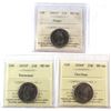 Image 1 : 2004-2006 Canada 25-cent ICCS Certified MS-66 - 2004P Poppy, 2005P Veterans & 2006P. 3pcs