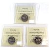Image 2 : 1962 Cameo & 2x 1963 Canada 5-cent ICCS Certified PL-66. 3pcs
