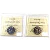 Image 2 : 1953 NSF FL & 1958 Canada 5-cent ICCS Certified MS-65. 2pcs