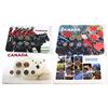 Image 1 : 4x 2010 Canada 7-coin Collector Boards: Maple Leaves, Vancouver Landscape, RCMP & Polar Bear. 4 sets