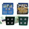 Image 1 : RCM Lot: 1996-1997 Canada 4-Coin Animal Sterling Silver Proof 50-cent Sets. You will receive 1995 Bi