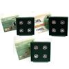 Image 1 : RCM Lot: 1996-1999 Canada 4-Coin Animal Sterling Silver Proof 50-cent Sets. You will receive 1996 Li
