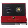 Image 1 : 2005 Canada 50-cent Voyageur 1/25oz. Pure Gold Coin (sticker and tape residue on outer box) Tax Exem