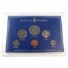Image 1 : 1976 Norway 6-coin Uncirculated Mint Set in Hard Plastic Holder with COA.