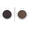 Image 2 : 1816 G-VG (cleaned) & 1854 VF USA 1-cent with 90 Degree Rotated Dies. 2pcs