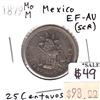 Image 1 : Mexico 1879MoM 25 Centavos in EF-AU (EF-45) Condition
