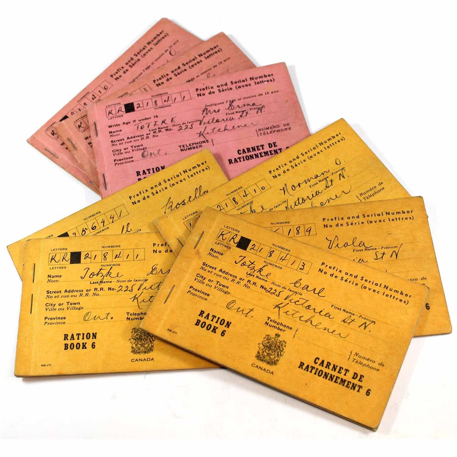 Canadian Ration Books Estate Lot of 8x Canada WWII Ration Coupon Books. You will receive 3x ...