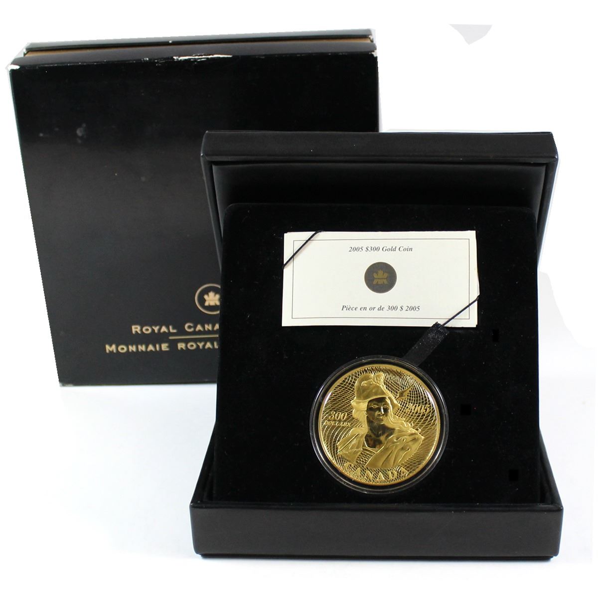 Shinplaster Coin Canada 2005 $300 135th Anniv. of the 1st Shinplaster 14K Gold coin ...