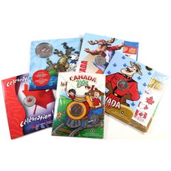 2004-2009 Canada Day Coloured 25-cent Collection. You will receive 2004, 2006, 2007, 2008, and 2009.