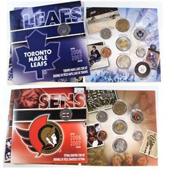 2006-2007 Canada NHL 7-coin Gift Set Collection. You will receive 2006 Ottawa Senators, 2006 Toronto