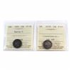 Image 1 : 1870 Canada 10-cent Narrow 0 ICCS Certified VF-30 & 1871H F-15. 2pcs